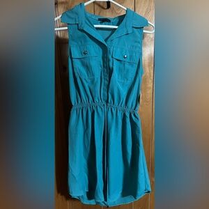 BeBop Turquoise Sleeveless Dress